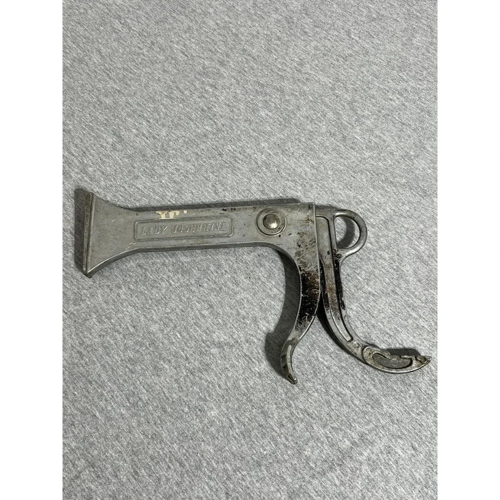 Vintage Lady Josephine Cast Aluminum Shoe Holder Shine Polisher Stretcher